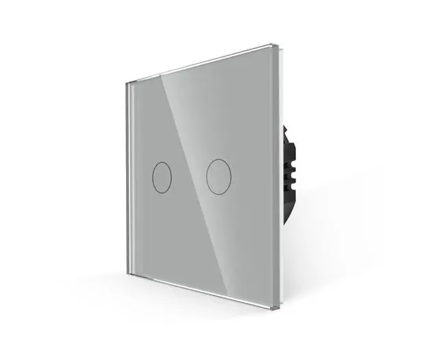 Intrerupator Dublu cu Variator si Touch din Sticla LUXION