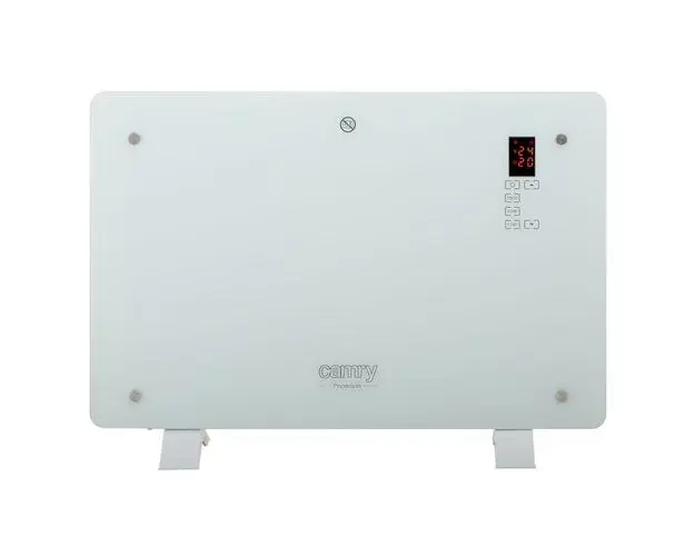 Calorifer electric Crystal Design CAMRY, 1500 W, Ecran LCD, 3 niveluri de putere, Telecomanda, Alb