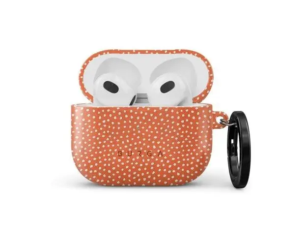 Husa Burga Hard Shell Vintage Edition pentru Airpods 3, Portocaliu