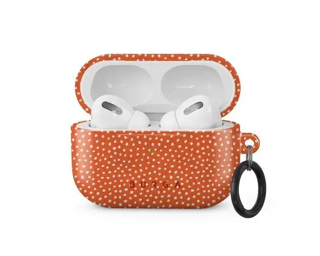 Husa Burga Hard Shell Vintage Edition pentru Airpods Pro, Portocaliu