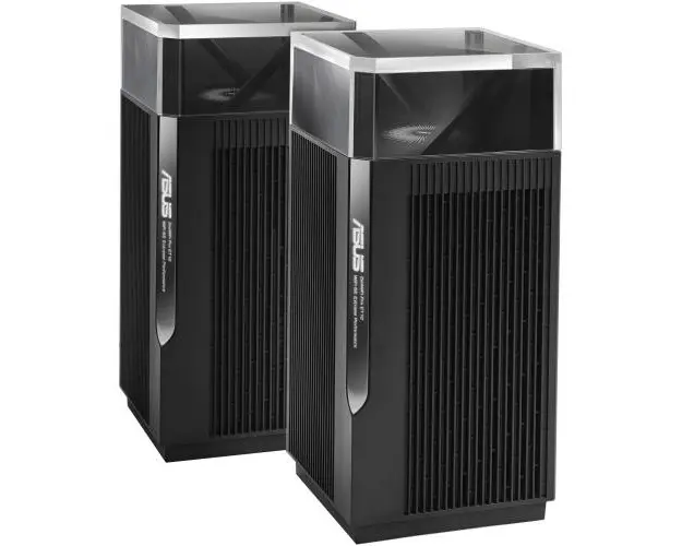 Sistem Wi-Fi Mesh ASUS ZenWiFi Pro ET12(2-PK), AXE11000, Wi-Fi 6 (Negru)
