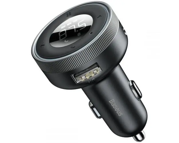 Modulator FM Bluetooth Baseus CCLH-01 Enjoy, Mp3 Player, 2 x USB (Negru)