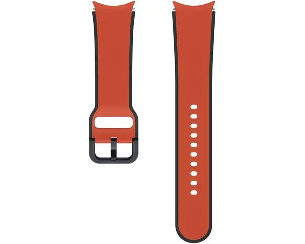 Curea smartwatch Samsung Two-tone Sport Band pentru Galaxy Watch5, 20mm, (M/L) (Rosu)