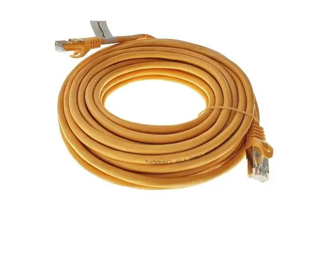 Cablu ecranat FTP Lanberg 41926, cat.6, mufat 2xRJ45, lungime 10m, AWG 26, 250 MHz, de legatura retea, ethernet, galben