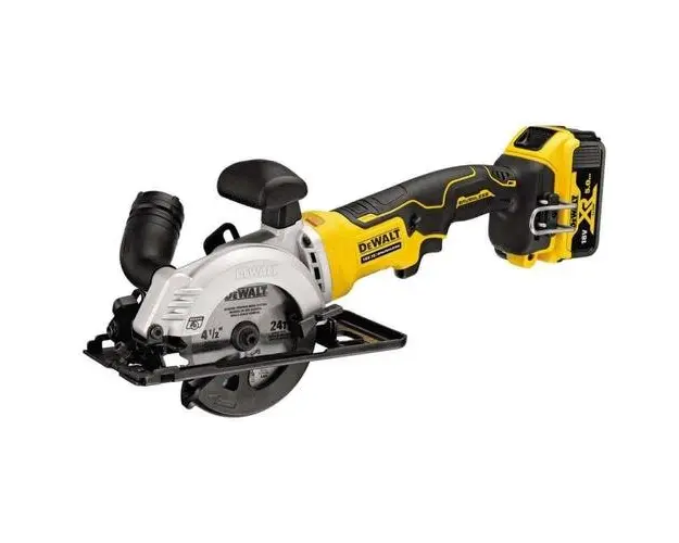 Fierastrau circular, 115mm, acumulator 2 x 5 Ah, Dewalt
