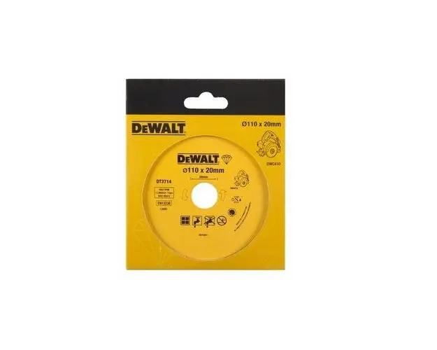 Disc diamantat Dewalt DT3715 pentru placi ceramice 110x20mm