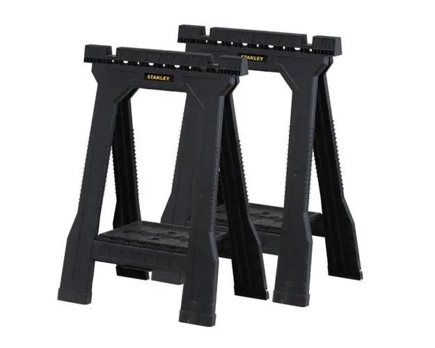 Set doua capre de lucru pliabile Stanley, negru, max. 362 kg