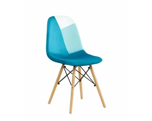 Set 2 scaune stil scandinav, Albastru