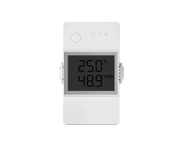 Releu inteligent Wi-Fi Sonoff THR320D, Temperatura & umiditate, Monitor LCD