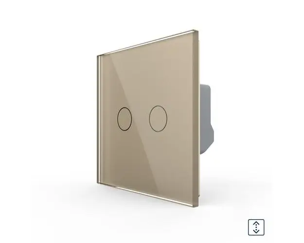 Intrerupator Draperie cu Touch LIVOLO din Sticla Serie Noua