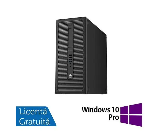 Calculator Sistem PC Refurbished HP ProDesk 600 G1 Tower, Intel Core i5-4570 3.20GHz, 8GB DDR3, 500GB SATA, DVD-RW + Windows 10 Pro