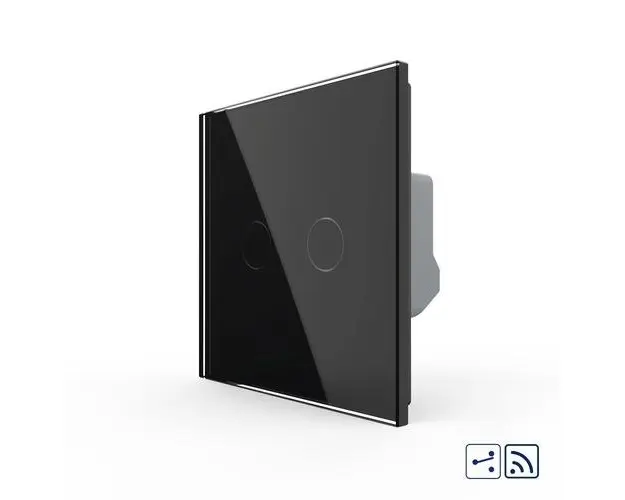 Intrerupator Dublu Cap Scara / Cruce Wireless cu Touch LIVOLO  Serie Noua