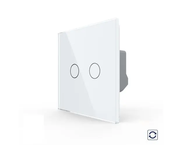 Intrerupator Dublu cu Reset si Contact Uscat LIVOLO  Serie Noua