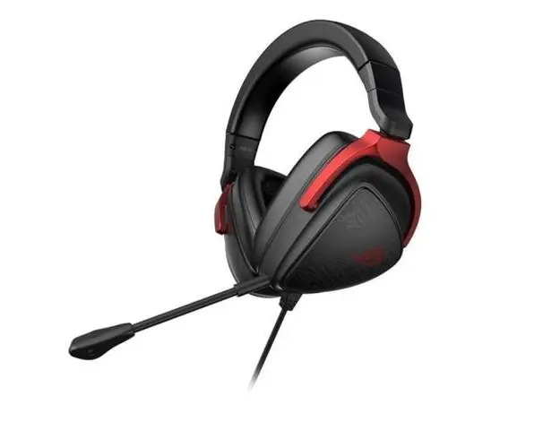 Casti Gaming ASUS ROG Delta S Core, Jack 3.5mm, Microfon (Negru/Rosu)