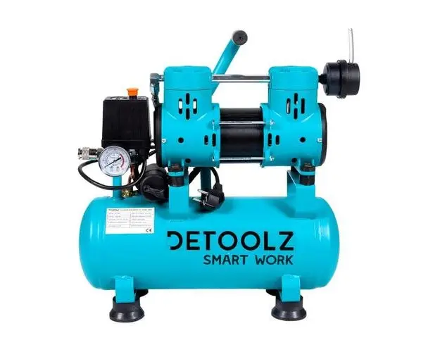 Compresor fara ulei Detoolz DZ-C265, 650W, 9L