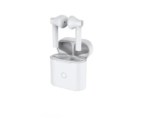Casti True Wireless QCY T7, Bluetooth 5.0, Microfon, IPX4, Alb
