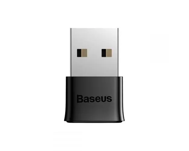 Adaptor Bluetooth 5.0 Baseus BA04, LED, Aluminiu, Negru