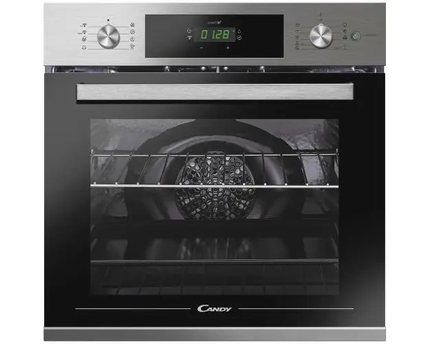 Cuptor incorporabil Candy FCTS886X WIFI, Electric, 70 l, Autocuratare pirolitica, Clasa A, Display, Inox