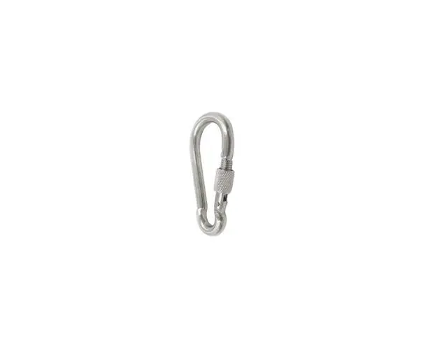 Carabina zincata cu clapeta securizata, 80mm, Mega