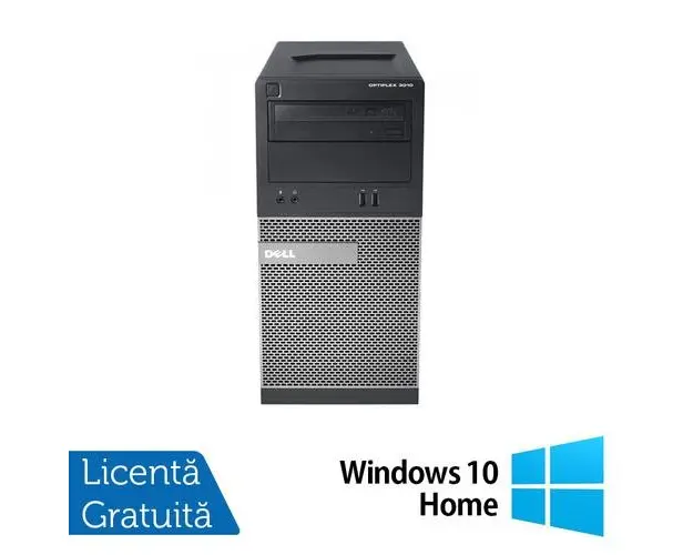 Calculator Sistem PC Refurbished DELL OptiPlex 3020 Tower, Intel Core i7-4765T 2.00GHz, 8GB DDR3, 500GB SATA, DVD-ROM + Windows 10 Home