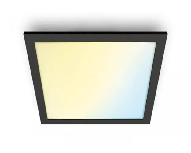 Smart LED panel WiZ Panel SQ, Wi-Fi, voice control, 36W, 3400 lm, adjustable white light (2700-6500K), IP20, 60cm, Black