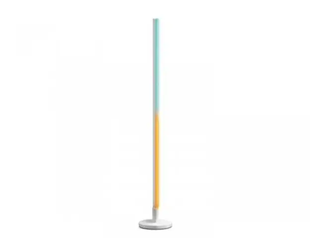 Lampadar LED RGB inteligent WiZ Pole Floor Light, Wi-Fi, control vocal, 13W, 1080 lm, lumina alba si colorata (2200-6500K RGB), IP20, 150cm, Alb