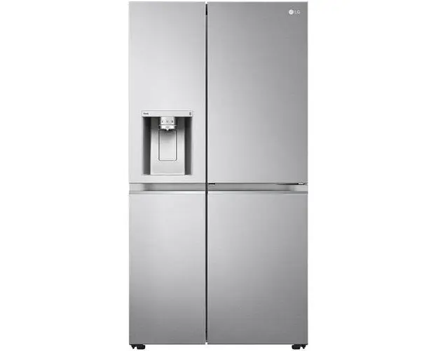 Side by Side LG GSJV91BSAE , 635 l, Total No Frost, Dozator apa, Raft sticle, H 179 cm, Clasa E, Argintiu
