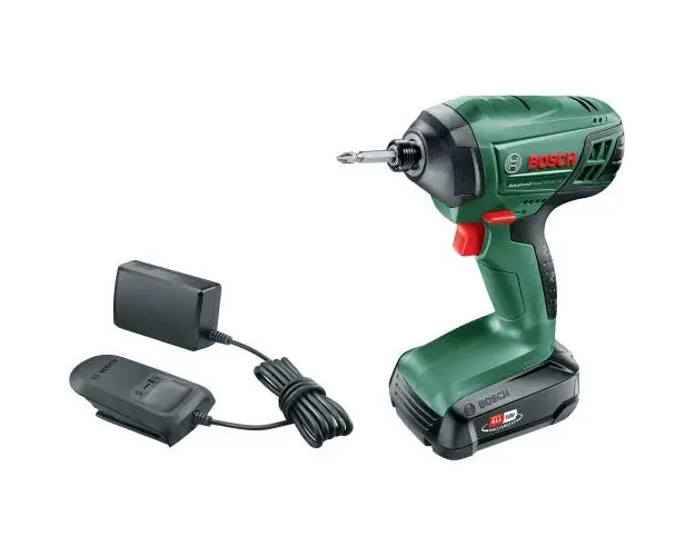 Surubelnita cu impact pe acumulator Bosch PDR 18 LI, 18 V, 1.5 Ah, 130 Nm, 600 RPM, 3200 percutii/min, 1 acumulator, incarcator