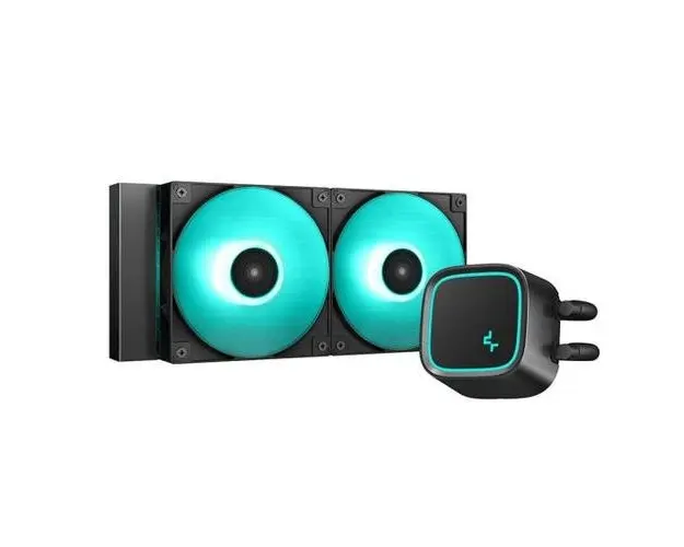 Cooler CPU Deepcool LE500 Marrs, 2x120 mm, Iluminare Verde