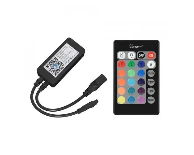Controller Wi-Fi inteligent Sonoff L2-C pentru banda LED RGB / RGBW, Compatibil cu asistenti vocali