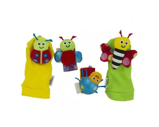Set Figurine Gardenbug Wrist Rattle Footfinder 