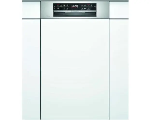 Masina de spalat vase semi-incorporabila Bosch SPI6EMS23E, 10 seturi, 8 programe, Clasa D, Home Connect, 45 cm