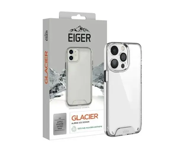 Protectie Spate Eiger Glacier Case compatibila cu iPhone 14 Pro Max (Transparent)