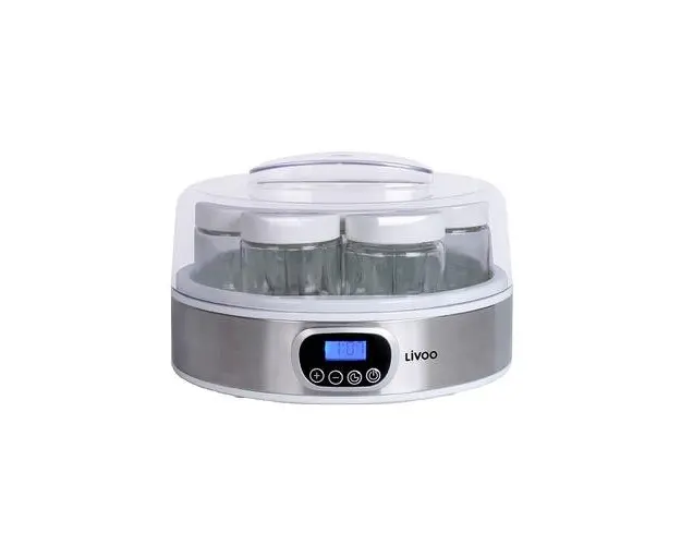 Aparat de preparat iaurt Livoo DOP216, 18 W, 7 borcanele de sticla × 170 ml