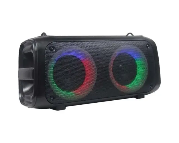 Boxa portabila activa Akai ABTS-45, 20 W, Radio FM, Bluetooth 5.0, efect de lumini, Negru