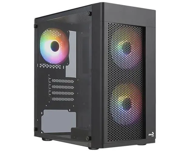 Carcasa Aerocool Hexform V2 RGB, MiniTower (Negru)