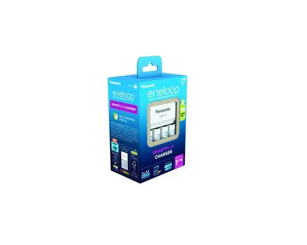 Incarcator Panasonic Enelooop, Smart & Quick Charger, include 4 x Eneloop R6 AA 2000mAh, K-KJ55MCD40E
