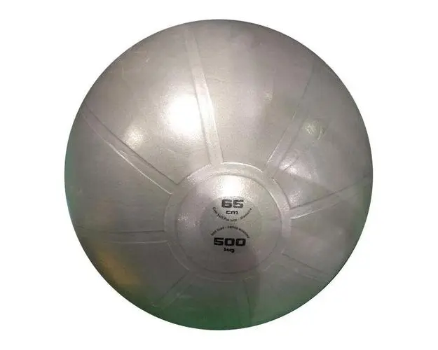 Minge de gimnastica TOORX 1.5 Kg, Diametru 65 cm, Sarcina maxima 500 Kg, Structura anti-explozie, Gri