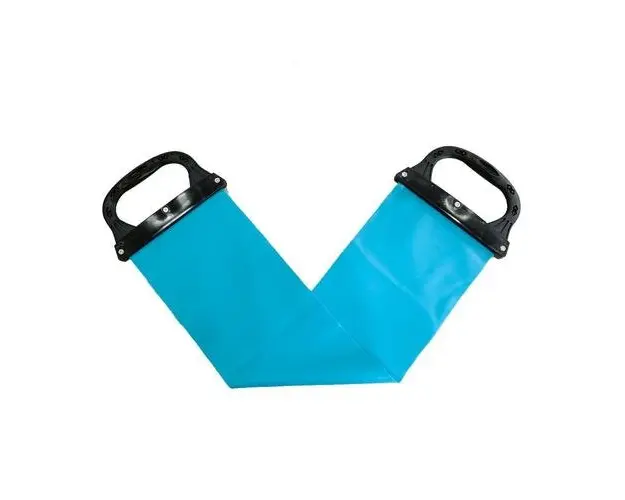 Extensor pentru exercitii banda elastica cu manere TECHFIT, Lungime 60 cm