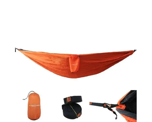 Hamac Techfit, 300x200 cm, portocaliu/negru