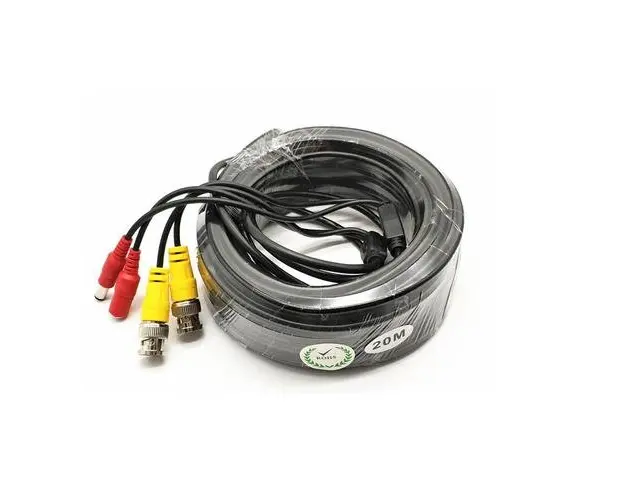 Cablu video si alimentare 20 metri LN-EC04-20M; conectori DC si BNC;Putere Video: 26 AWG