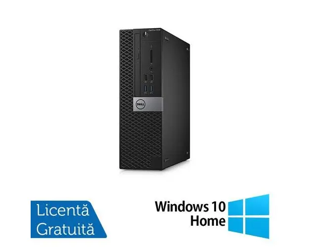 Calculator Sistem PC Refurbished DELL OptiPlex 5050 SFF, Intel Core i5-6500 3.20GHz, 8GB DDR4, 240GB SSD + Windows 10 Home