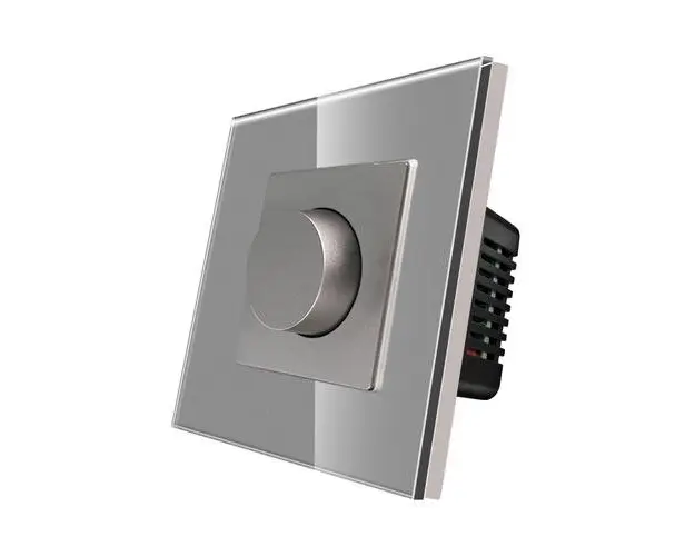 Intrerupator cu Variator Mecanic LUXION cu Rama din Sticla