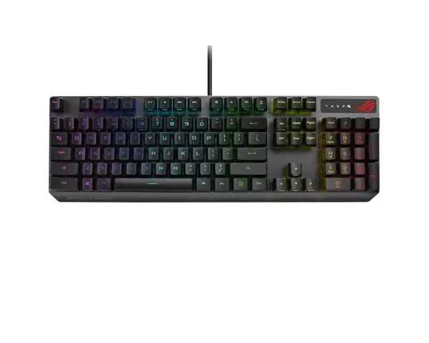 Tastatura Gaming Mecanica ASUS Strix Scope PBT , ROG RX Red, Iluminare RGB (Negru)