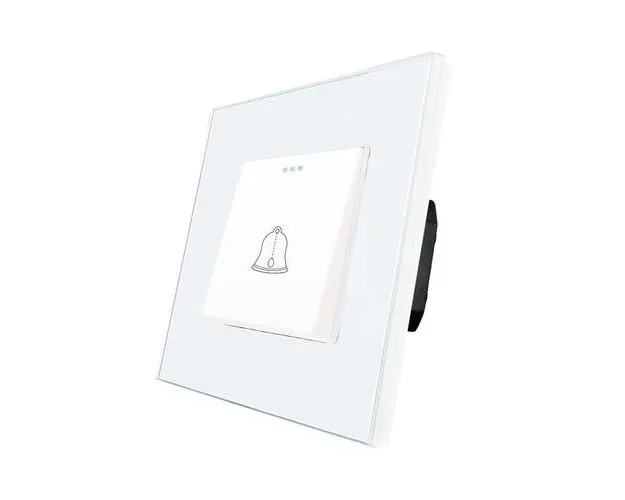 Buton de Sonerie Mecanic LUXION cu Rama din Sticla