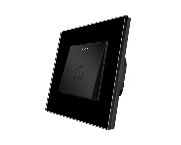 Buton de Sonerie Mecanic LUXION cu Rama din Sticla