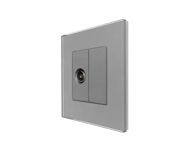 Priza TV cu Rama din Sticla LUXION