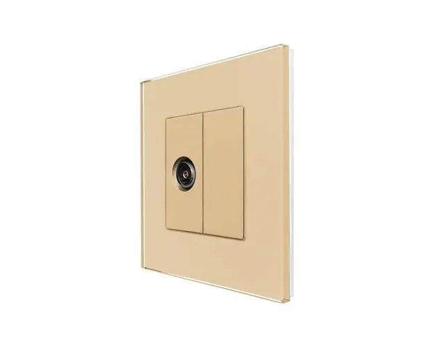 Priza TV cu Rama din Sticla LUXION