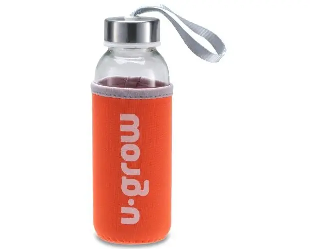 Sticla cu husa termoizolanta U-Grow, 300ml, Portocaliu