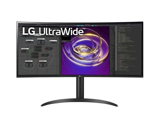 Monitor Gaming IPS LED LG 34inch 34WP85CP-B, WQHD (3440 x 1440), HDMI, DisplayPort, Boxe, Ecran curbat (Negru)